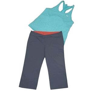 Victoria's Secret VSX Capri Sexy Legging Stretch Mid Waist Rise Yoga Lounge Pant